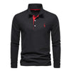 Long-sleeved Piqué Shirt for Men