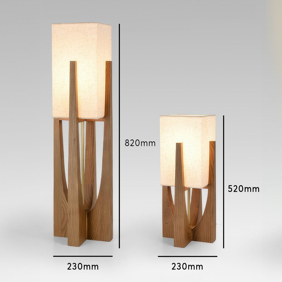 Gulvlampe i valnøtt | Minimalistisk og koselig