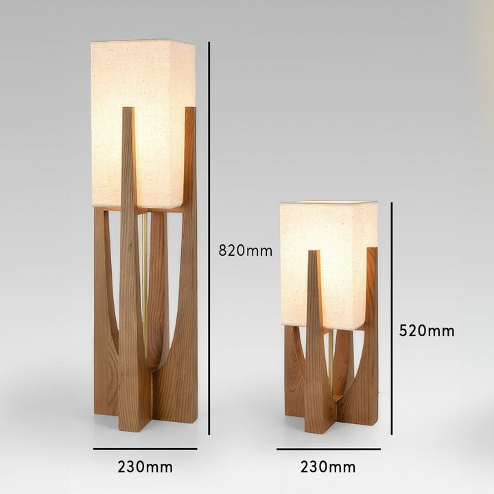 Gulvlampe i valnøtt | Minimalistisk og koselig