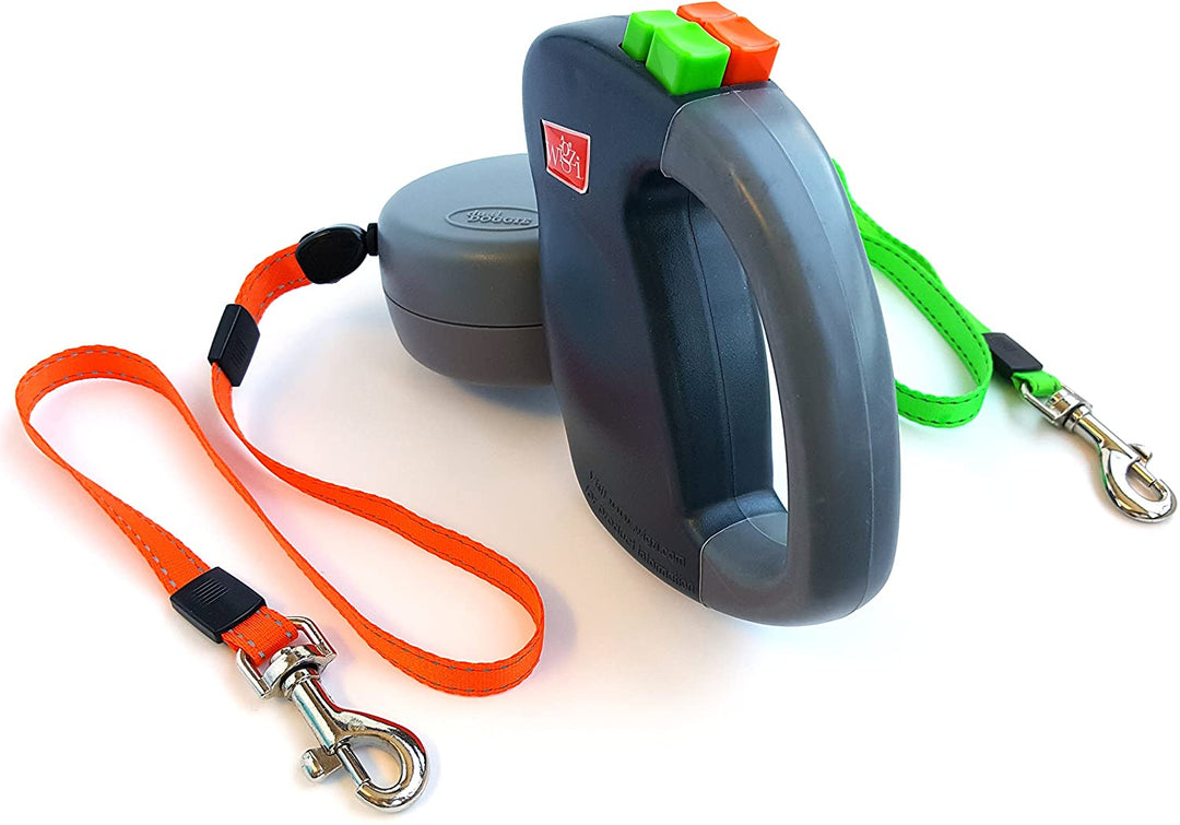 WalkMate | Dobbelt Hundebånd – Fri for Floker