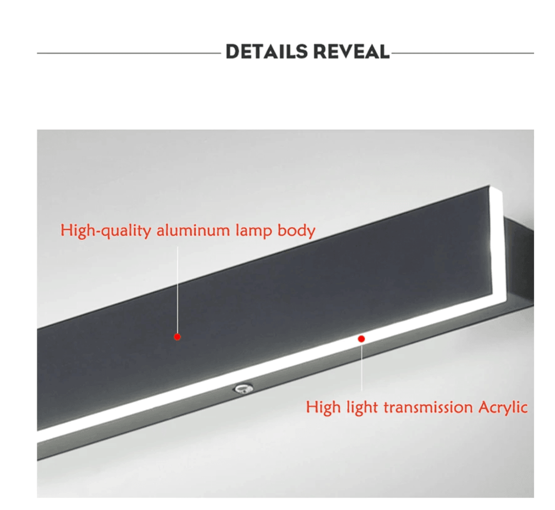 Slank Vertikal LED-Vegglampe – Elegant Utendørs