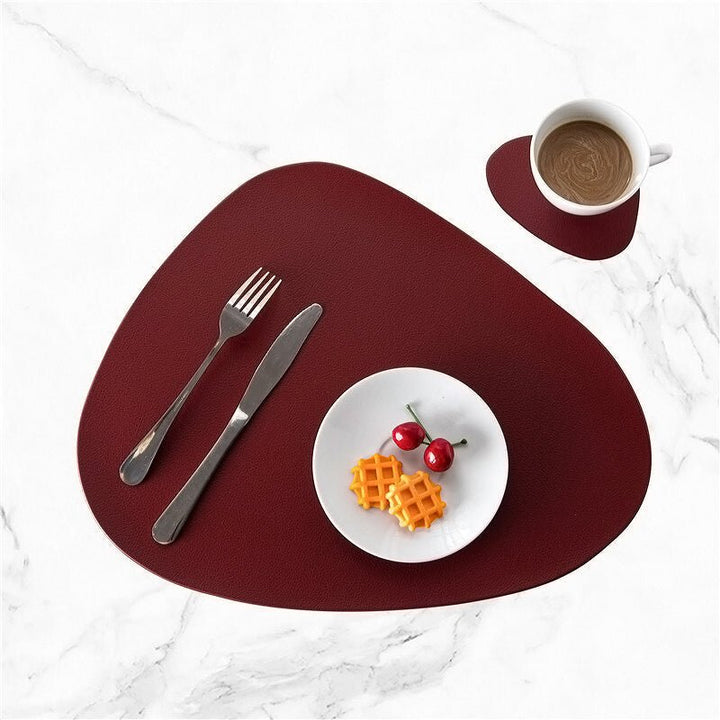 Vannavvisende placemat-sett i skinn - Tablevo