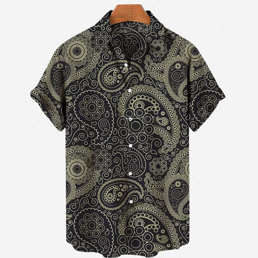 Casual short-sleeved shirt with print – effortless style for any occasion