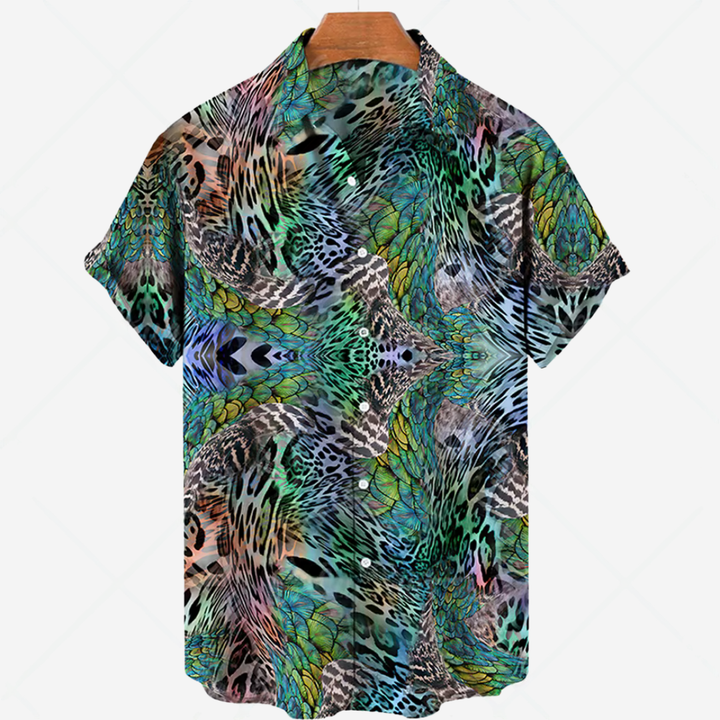 Casual short-sleeved shirt with print – effortless style for any occasion