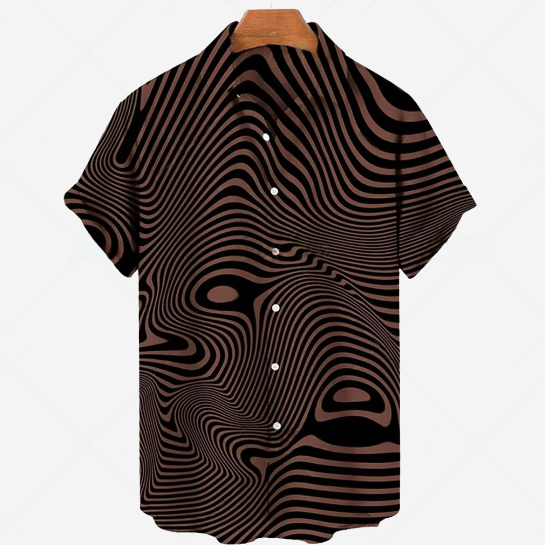 Casual short-sleeved shirt with print – effortless style for any occasion
