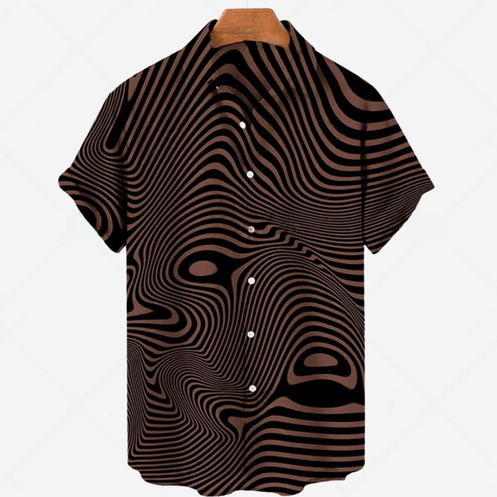 Casual short-sleeved shirt with print – effortless style for any occasion