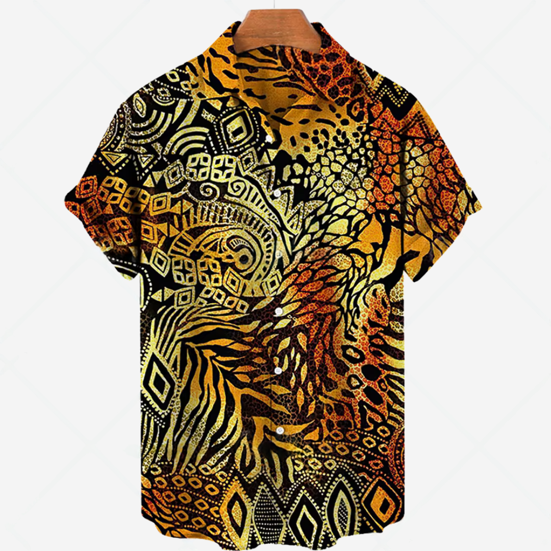 Casual short-sleeved shirt with print – effortless style for any occasion