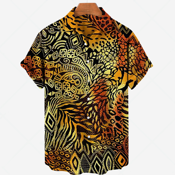 Casual short-sleeved shirt with print – effortless style for any occasion