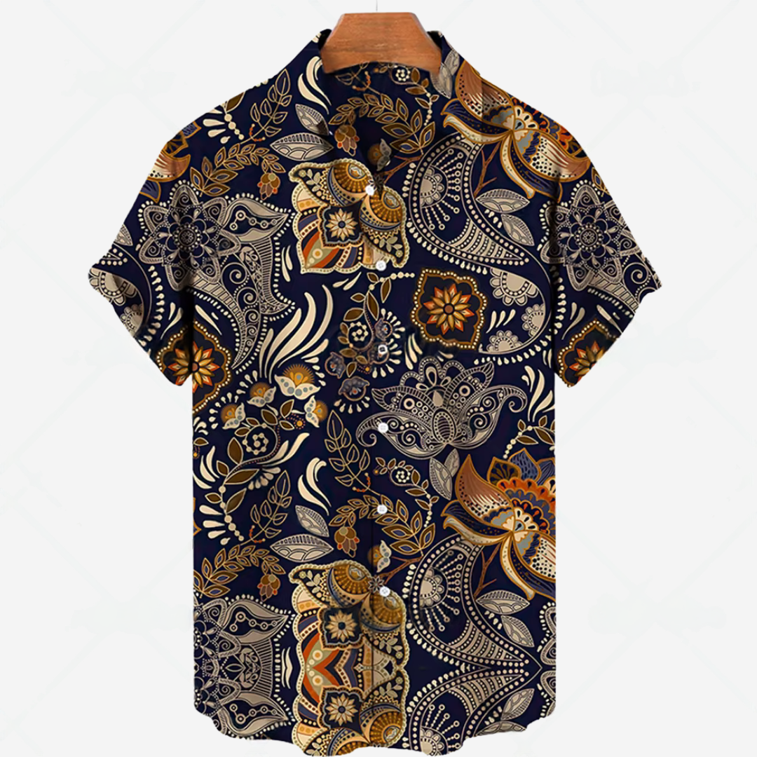 Casual short-sleeved shirt with print – effortless style for any occasion