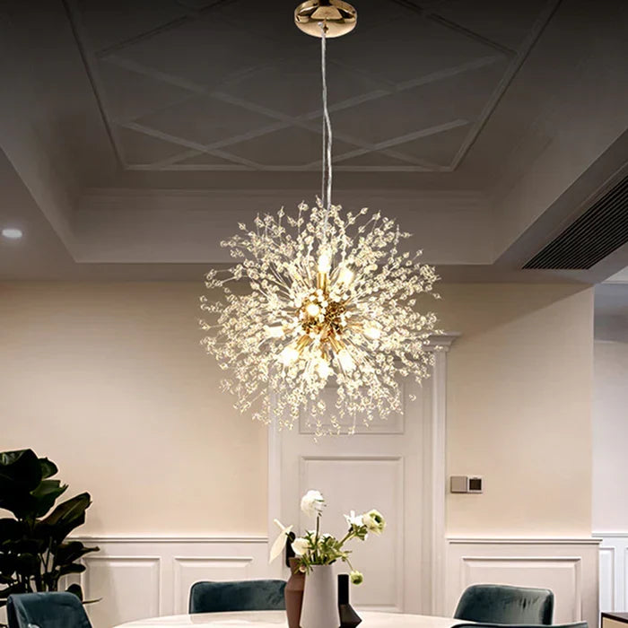 Eksklusiv krystallysekrone – Elegant taklampe for raffinerte interiører