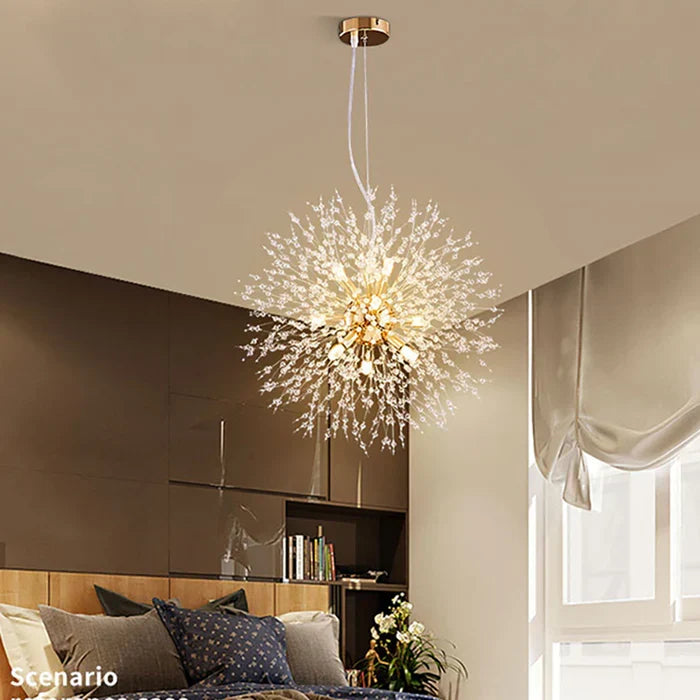 Eksklusiv krystallysekrone – Elegant taklampe for raffinerte interiører