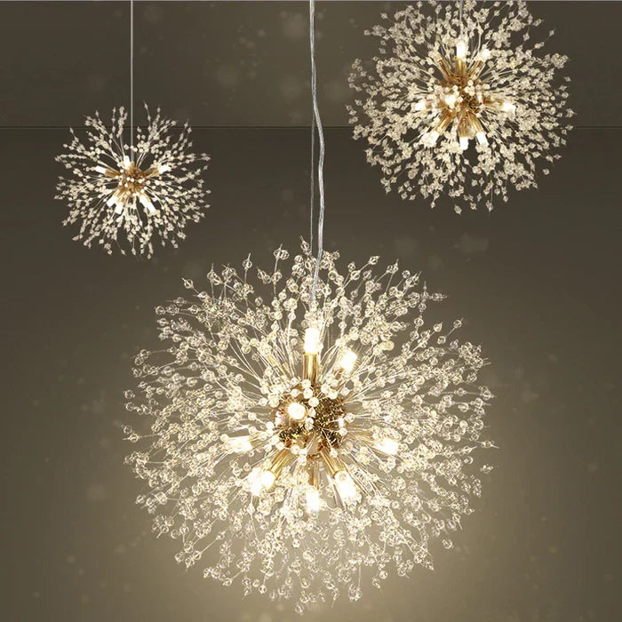 Eksklusiv krystallysekrone – Elegant taklampe for raffinerte interiører